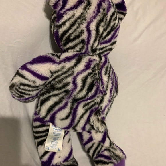 BAB Wild About Strips Purple Zebra Print Plush Toy - Picture 3 of 5